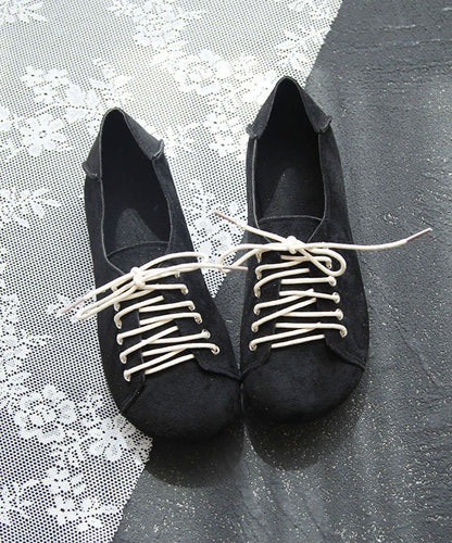 Green Suede Splicing Lace Up Penny Loafers
