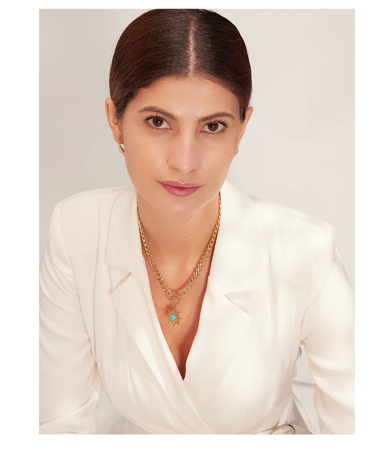 Gold Plated Sun Necklace