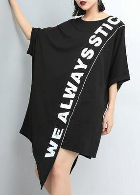 Handmade Cotton Dresses Print Irregular Dress