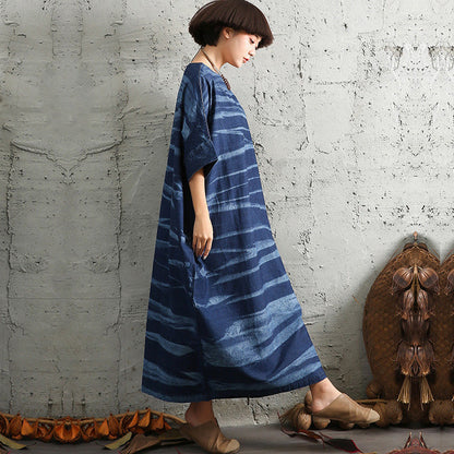 Handmade Chiffon Dress Pakistani Loose Round Neck Short Sleeve Dress