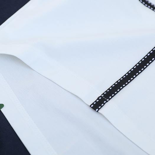 Handmade O Neck Batwing Sleeve Cotton Summer Top Pattern White Top