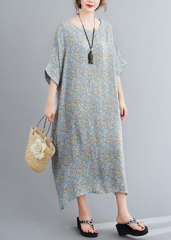 Handmade O Neck Clothes Inspiration Light Green Maxi Dress