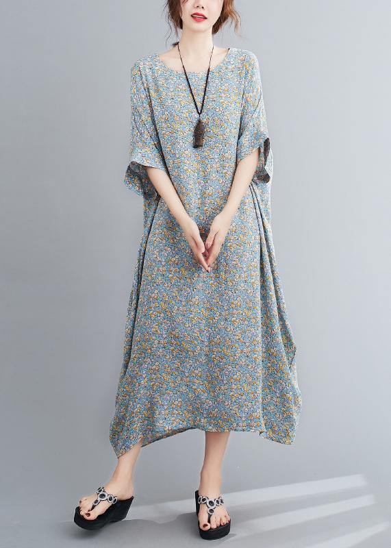 Handmade O Neck Clothes Inspiration Light Green Maxi Dress