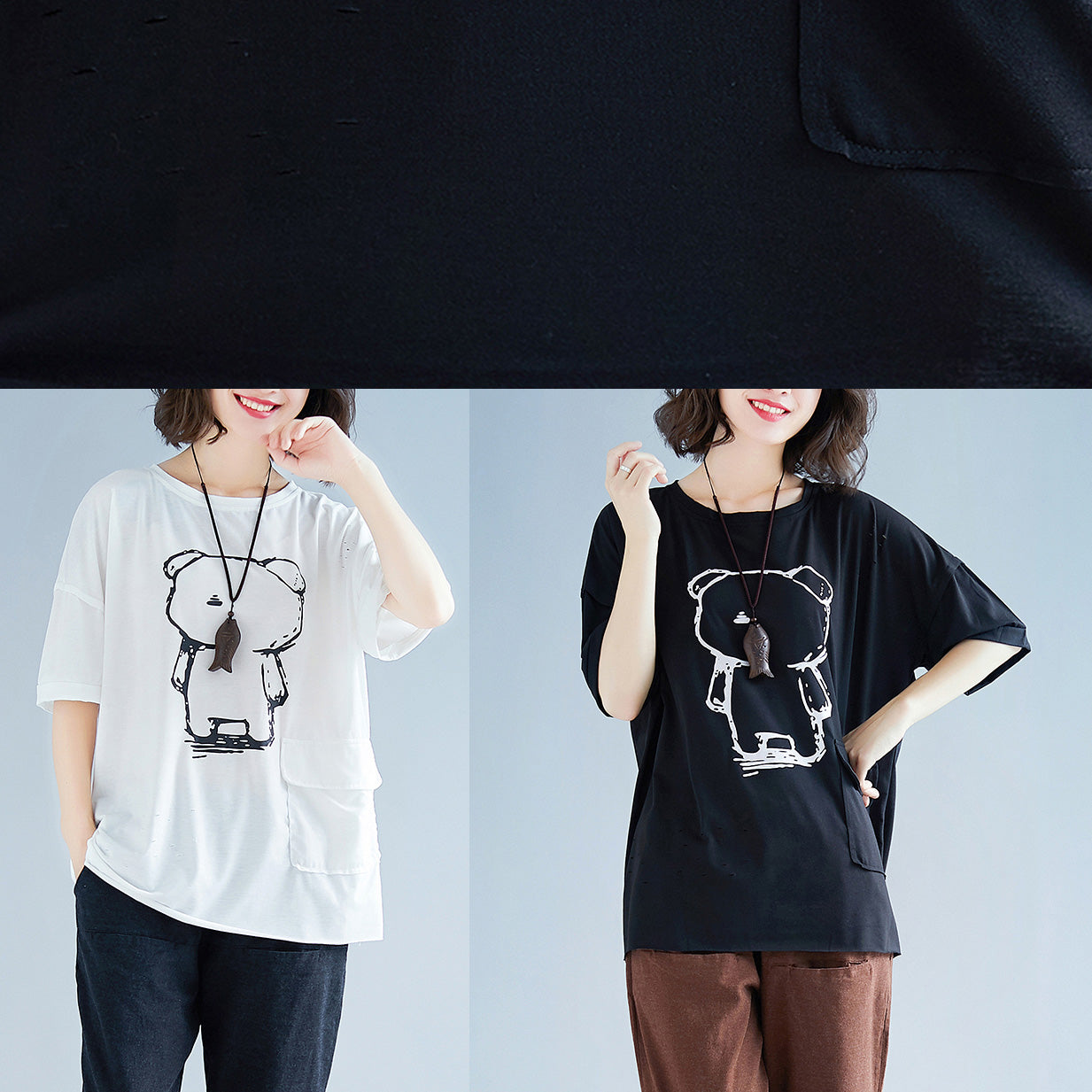 Handmade White Cotton Clothes for Ideas Batwing Sleeve O Neck Midi Tops