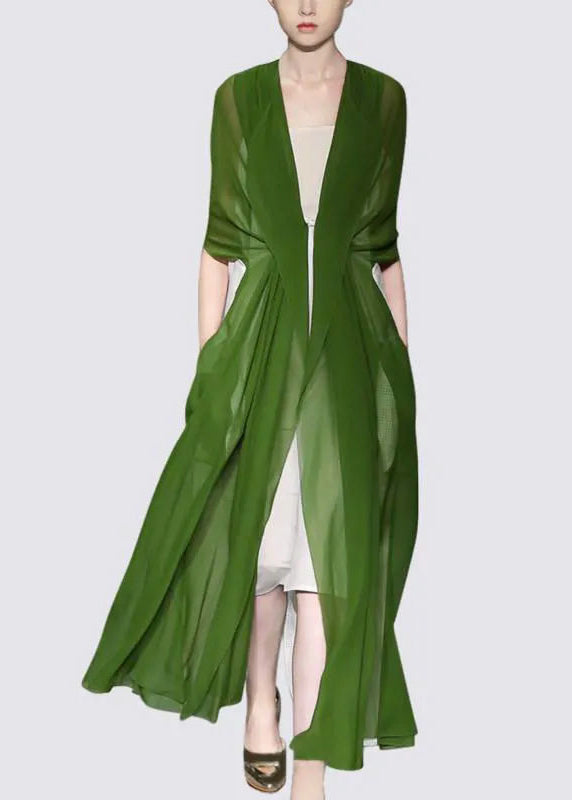 Italian Brown Silk Dress Long Sleeves