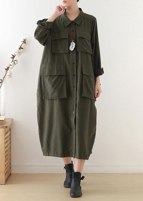 Italian Lapel Pockets Clothes for Black Knee Coats Fall
