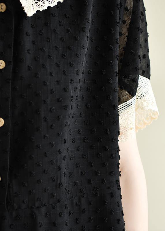 Italian O Neck Baggy Dresses Inspiration Black Dresses