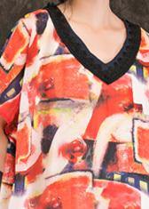 Italian V Neck Pockets Dress Multicolor Dress Summer