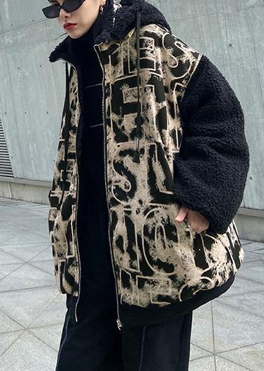 Jacket Short Heavy Winter Splicing Letter Tie Dye Baseball Jacket
