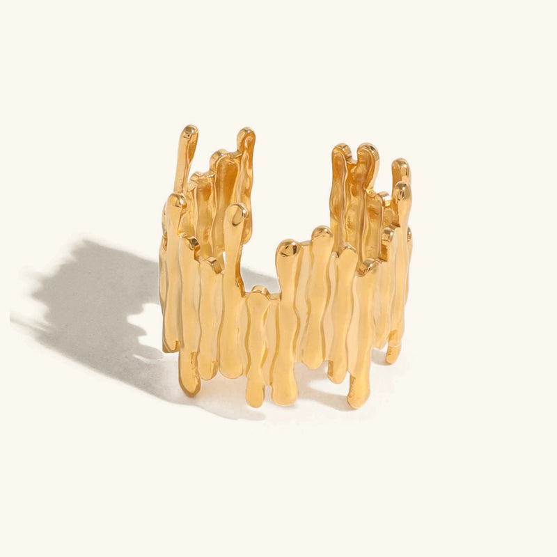 Zoella Abstract Gold Ring