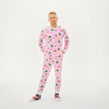 The Pink Christmas Pajamas for Men