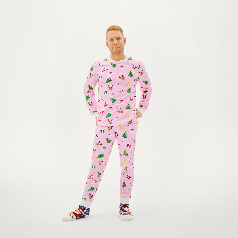 The Pink Christmas Pajamas for Men