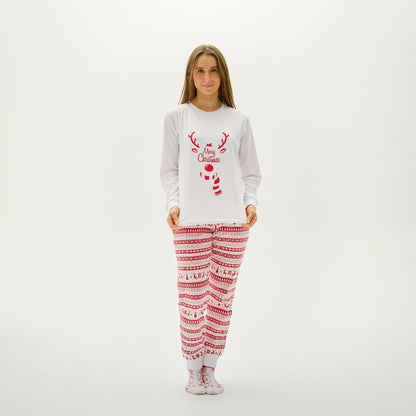 Cute Christmas Pajamas Red Women's
