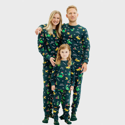 Dino Christmas Pajamas Men's