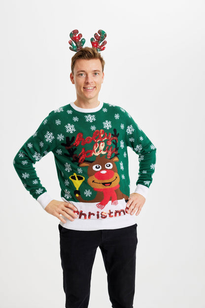 Holly Jolly Christmas Sweater Men's