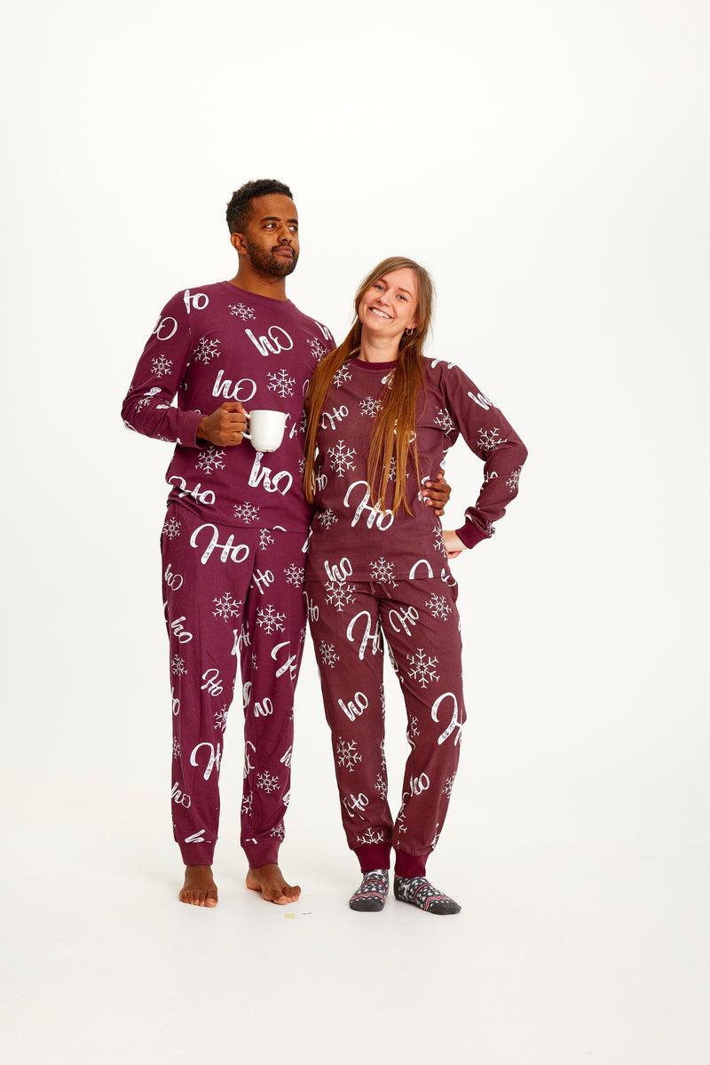 HO HO HO Christmas Pajamas Women's