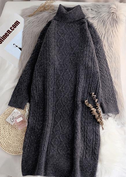 Knitted Navy Sweater Wardrobes Lapel Thick Funny Knitwear