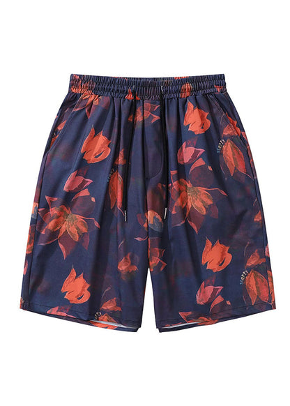 Leisure Hong Kong Style Oil Painting Shorts Summer