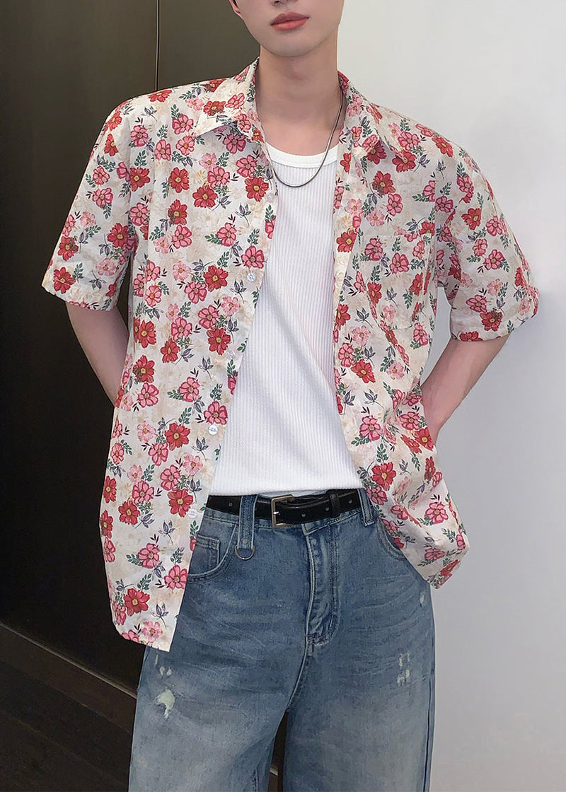 Leisure Versatile Short Sleeved Vacation Style Shirt for