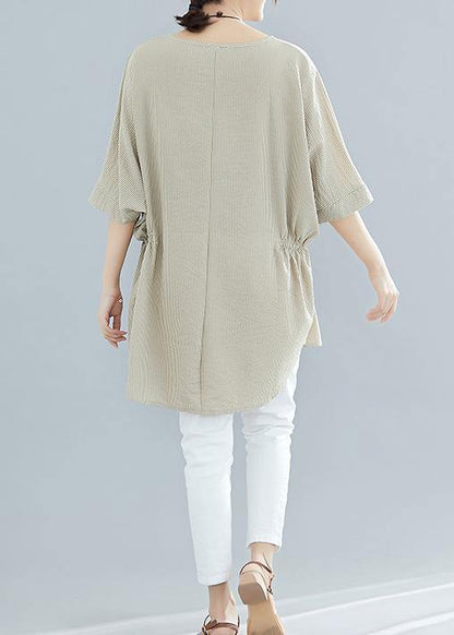 Loose Batwing Sleeve Cotton Blouse Inspiration Nude Shirts Summer