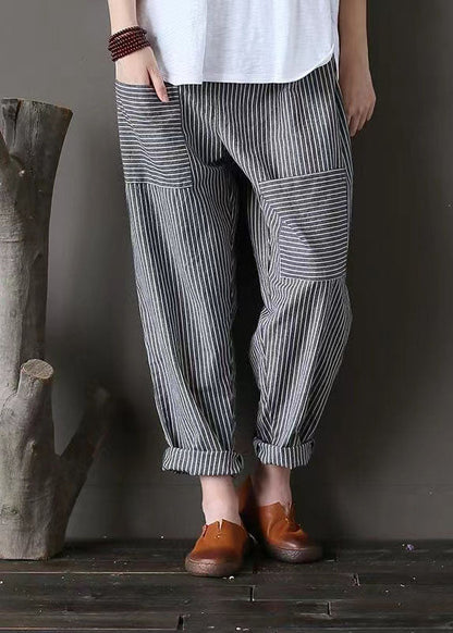 Loose Harem Linen Trousers Pants