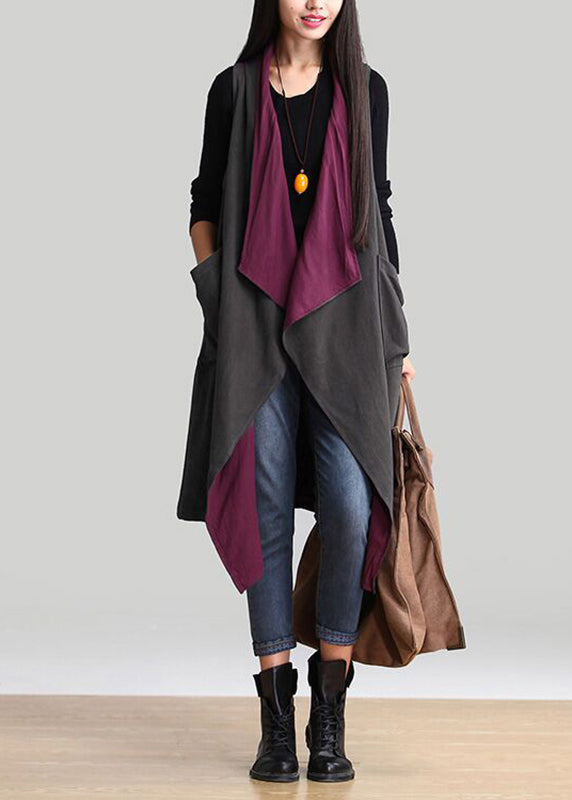 Loose V Neck Wear on Both Sides Long Cardigans Spring