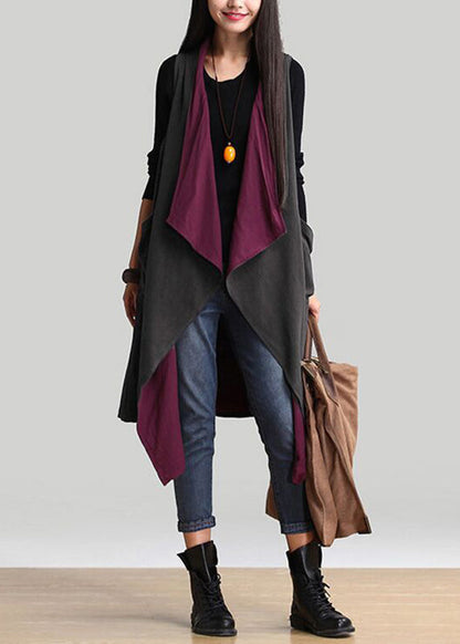 Loose V Neck Wear on Both Sides Long Cardigans Spring