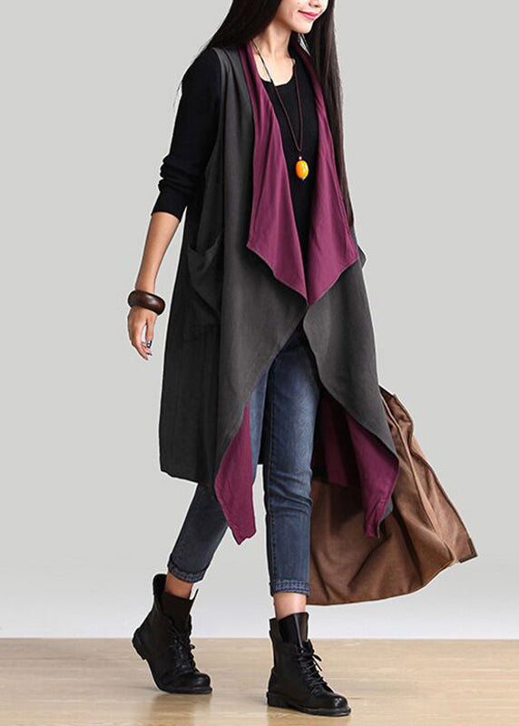 Loose V Neck Wear on Both Sides Long Cardigans Spring