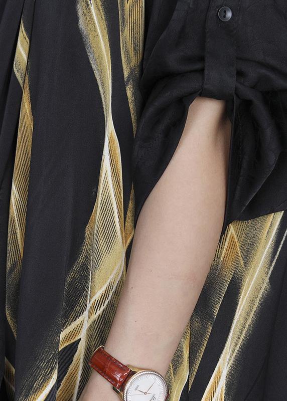 Luxy Black Cross Neck Draping Dress Gown Asymmetric Long Dress