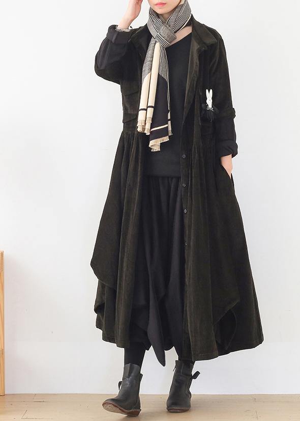 Loose False Two Pieces Fine Spring Outwear Army Green Jackets