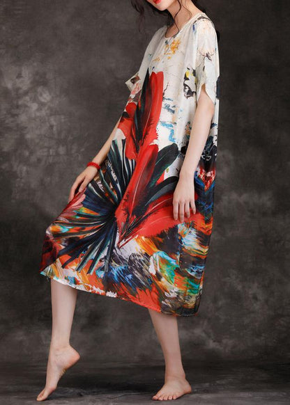 Loose O Neck Linen Dresses Inspiration Dress Summer