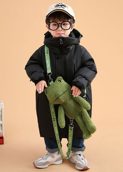Green Hooded Zippered Duck Down Winter Coats Winter