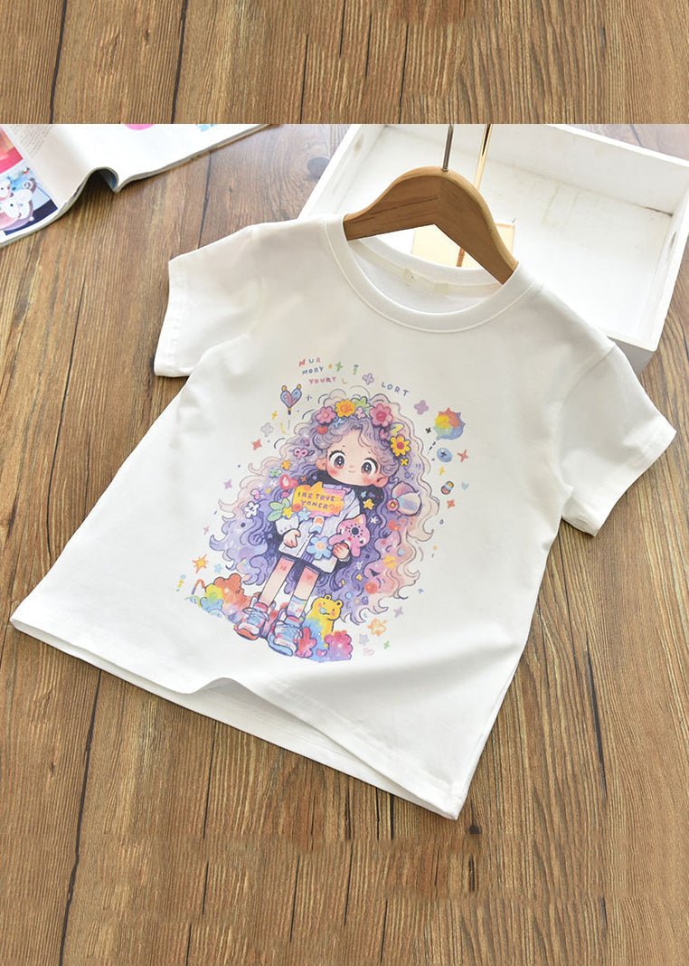 Pink Print T Shirts Short Sleeve