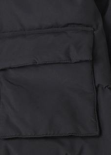 Black Goose Down Coat Down Jacket Winter Stand Collar Outwear