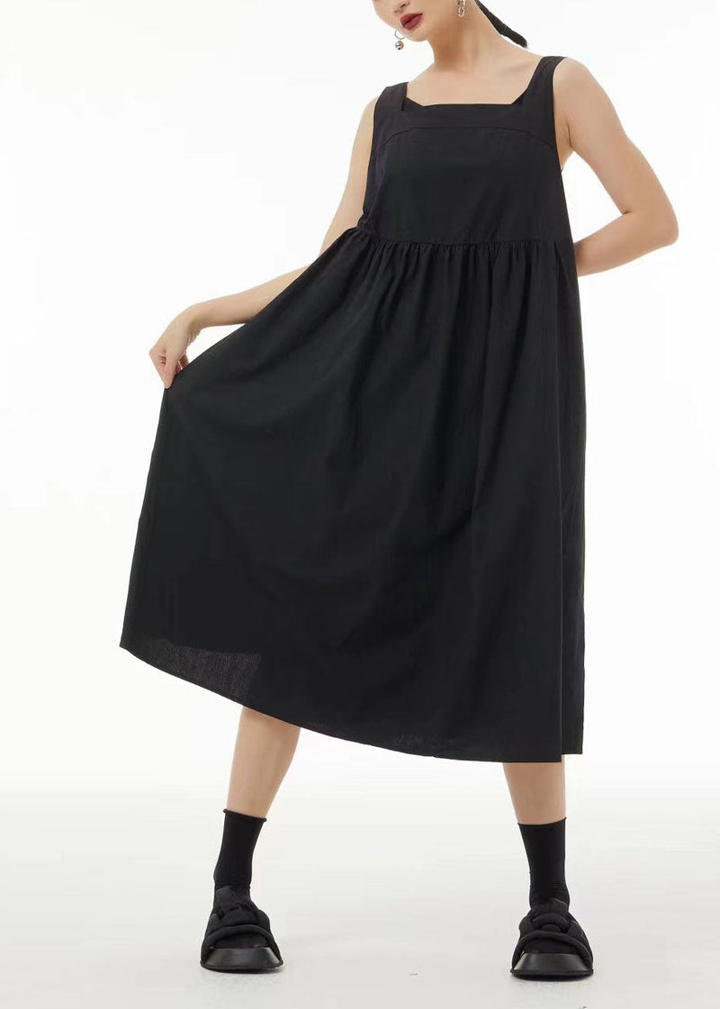 Modern Khaki Backless Patchwork Cotton a Line Dress Sleeveless