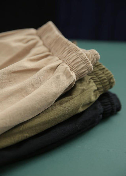 Modern Khaki Pockets Hot Pants Summer