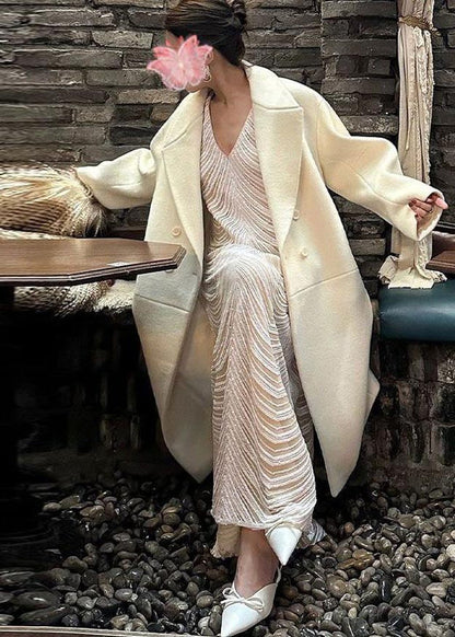 Modern White V Neck Striped Cotton Beach Dress Sleeveless