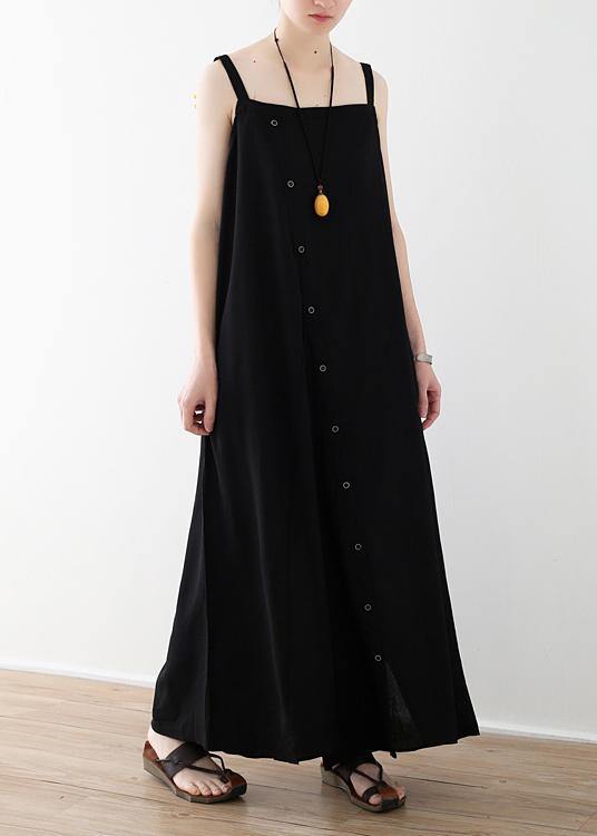 Modern Black Loose Photography Jumpsuit Pants Summer
