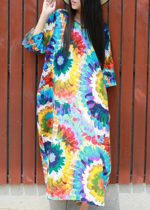 Tie Dye Summer Maxi Dresses