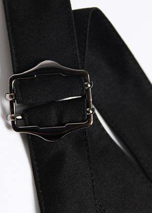 Natural Black Cotton Quilting Clothes Spaghetti Strap Cinched Cotton Robes Dress