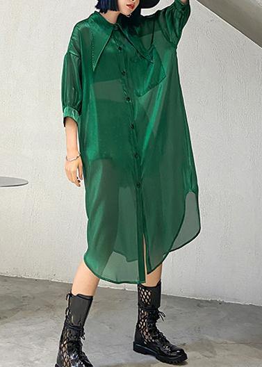 Natural Half Sleeve Tulle Summer Dresses Ideas Green Art Dresses