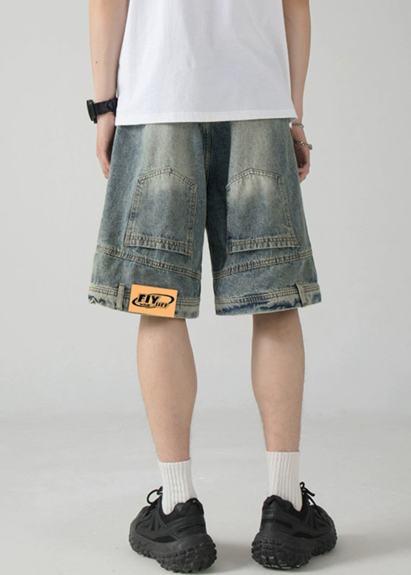 New Blue Pockets Original Design Denim Shorts Summer