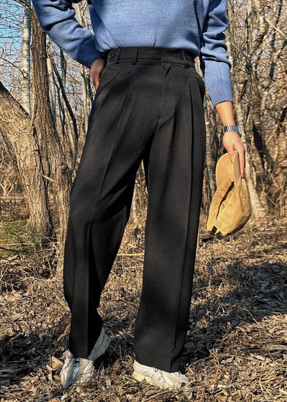 New Khaki Pockets High Waist Spandex Pants Summer