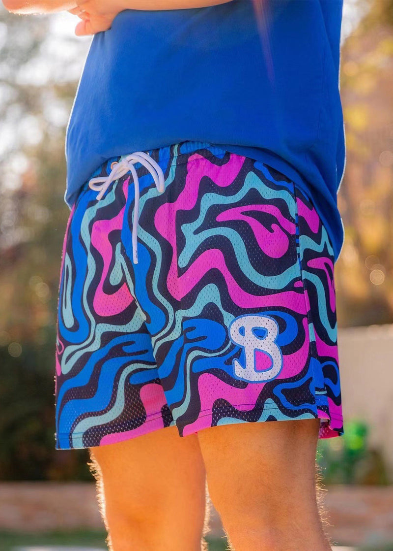 New Rose Hollow Out Elastic Waist Cotton Summer Shorts