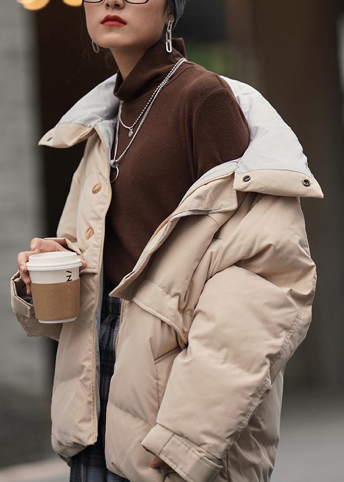 New Clothing Jackets Nude Stand Collar Patchwork Outwear
