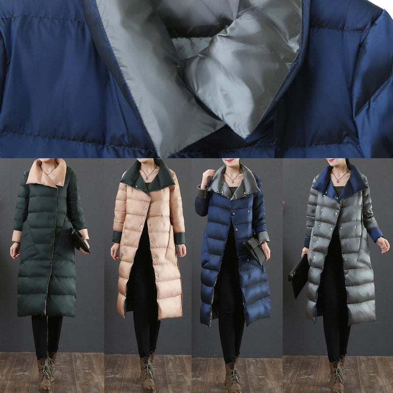 New Clothing Snow Jackets Jackets Black Stand Collar Pockets Down Coat Winter