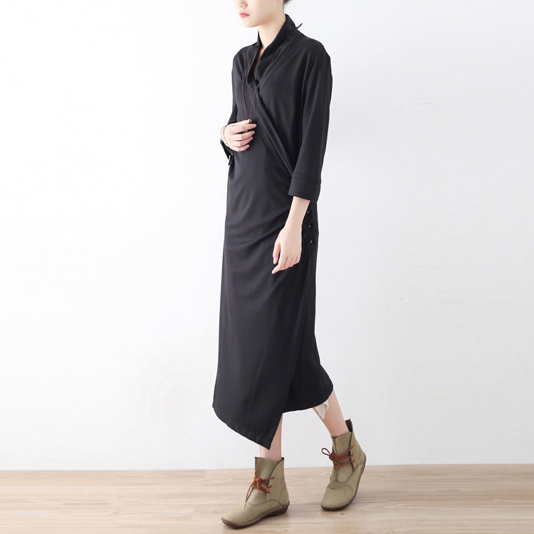 New Side Closure Cotton Cardigans Long Maxi Coats Causal Clothing Original