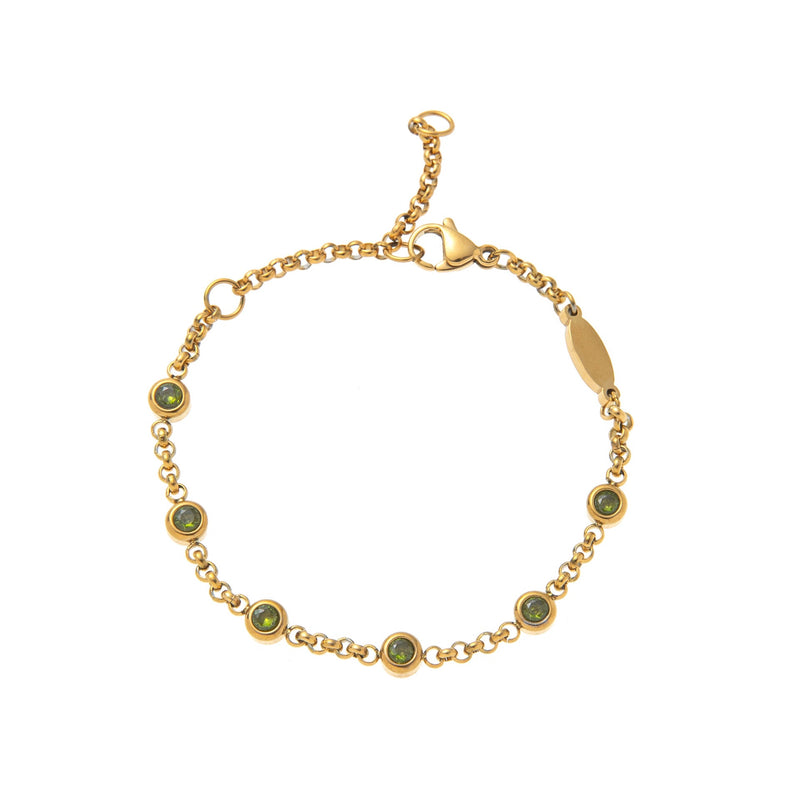 Hasset Minimal Birthstone Bracelet