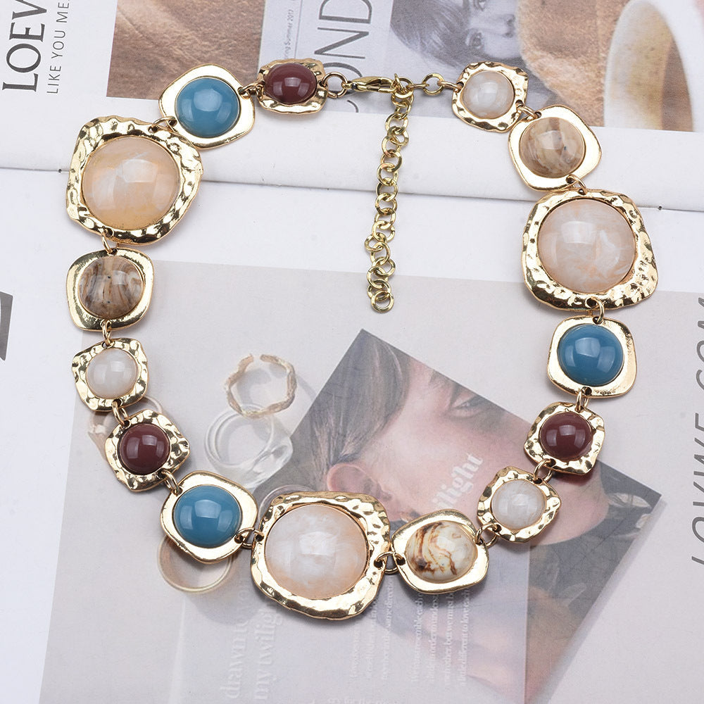 Reina Multicolor Gemstone Necklace