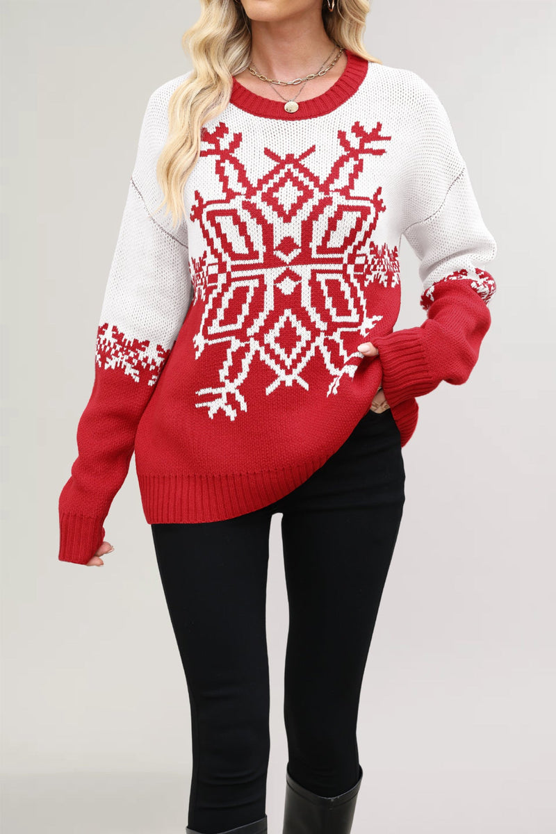 Women's Oversized Christmas Knit Sweater